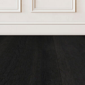 Ebony-black-wood-floor-sample-on-white-wall