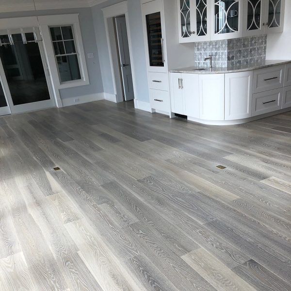 On-site finish of Ivory on domestic material, Select & Better.