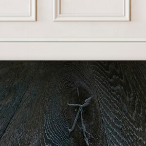 Noir-black-wood-floor-sample-on-white-wall