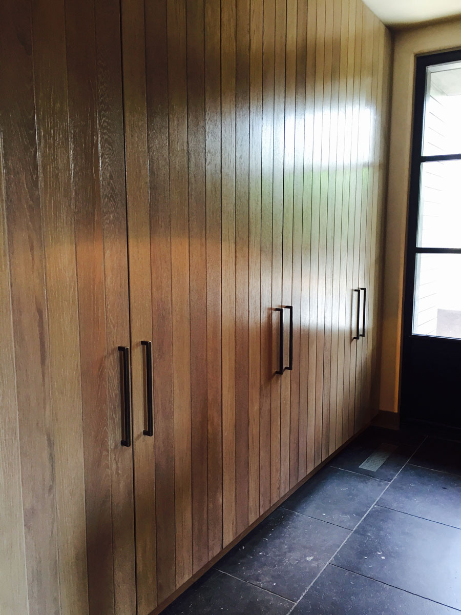 custom wood closet doors