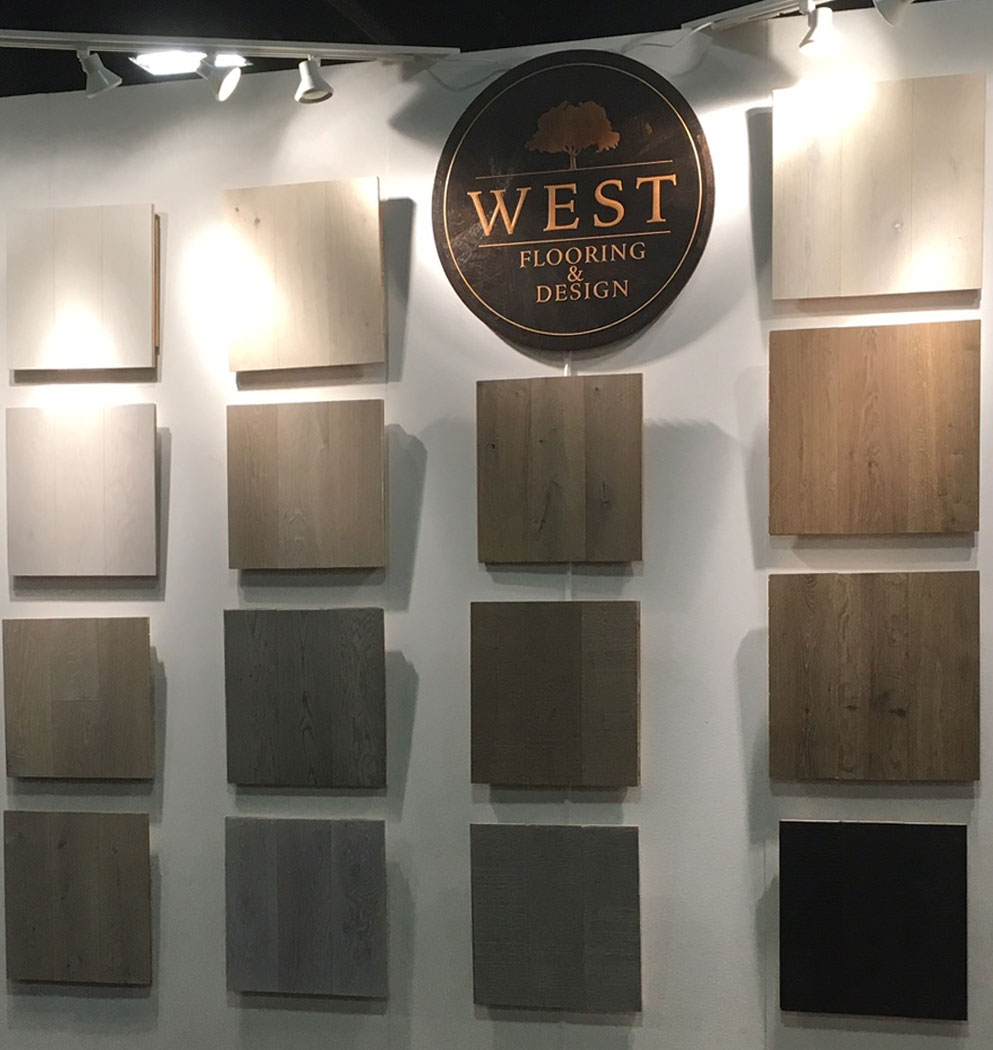 Portfolio Hardwood Color Collection Showroom wall
