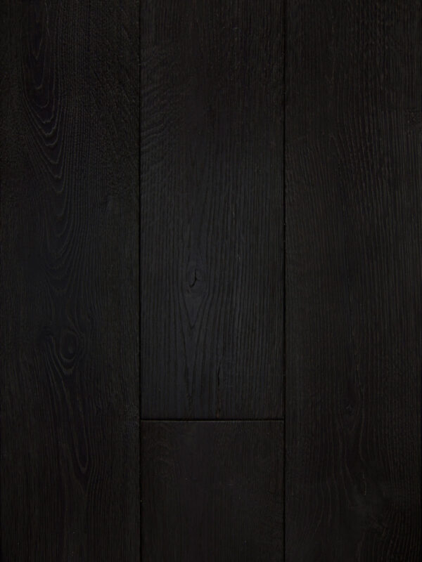 black wood floor panel color raven