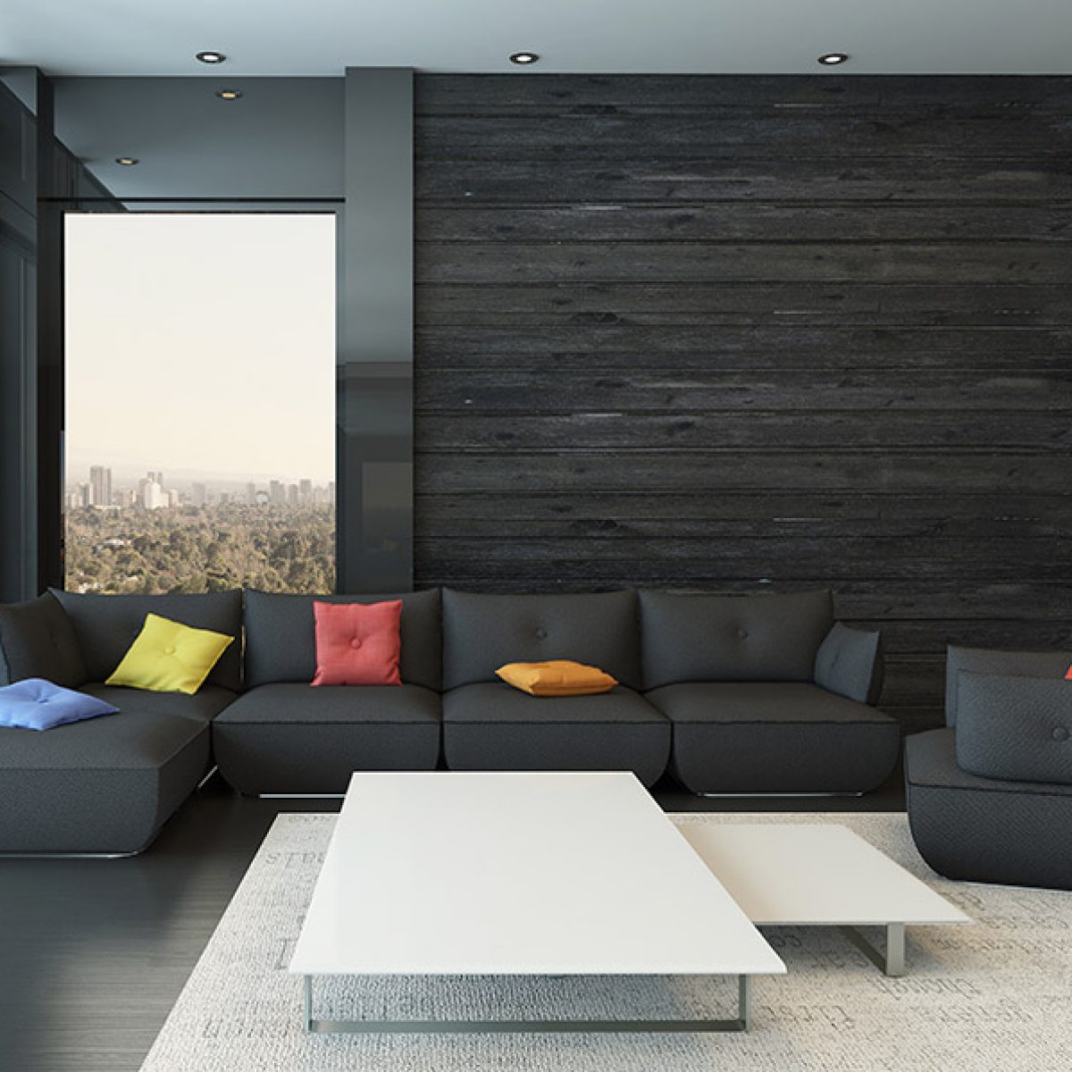 Black & White Living Room